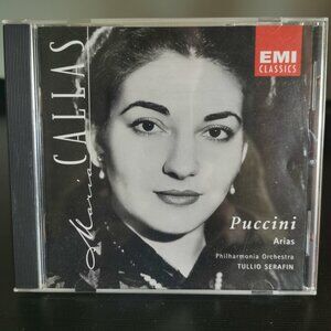 MARIA CALLAS Puccini Arias Audio CD Philharmonia Orchestra EMI 1997 Good Con.